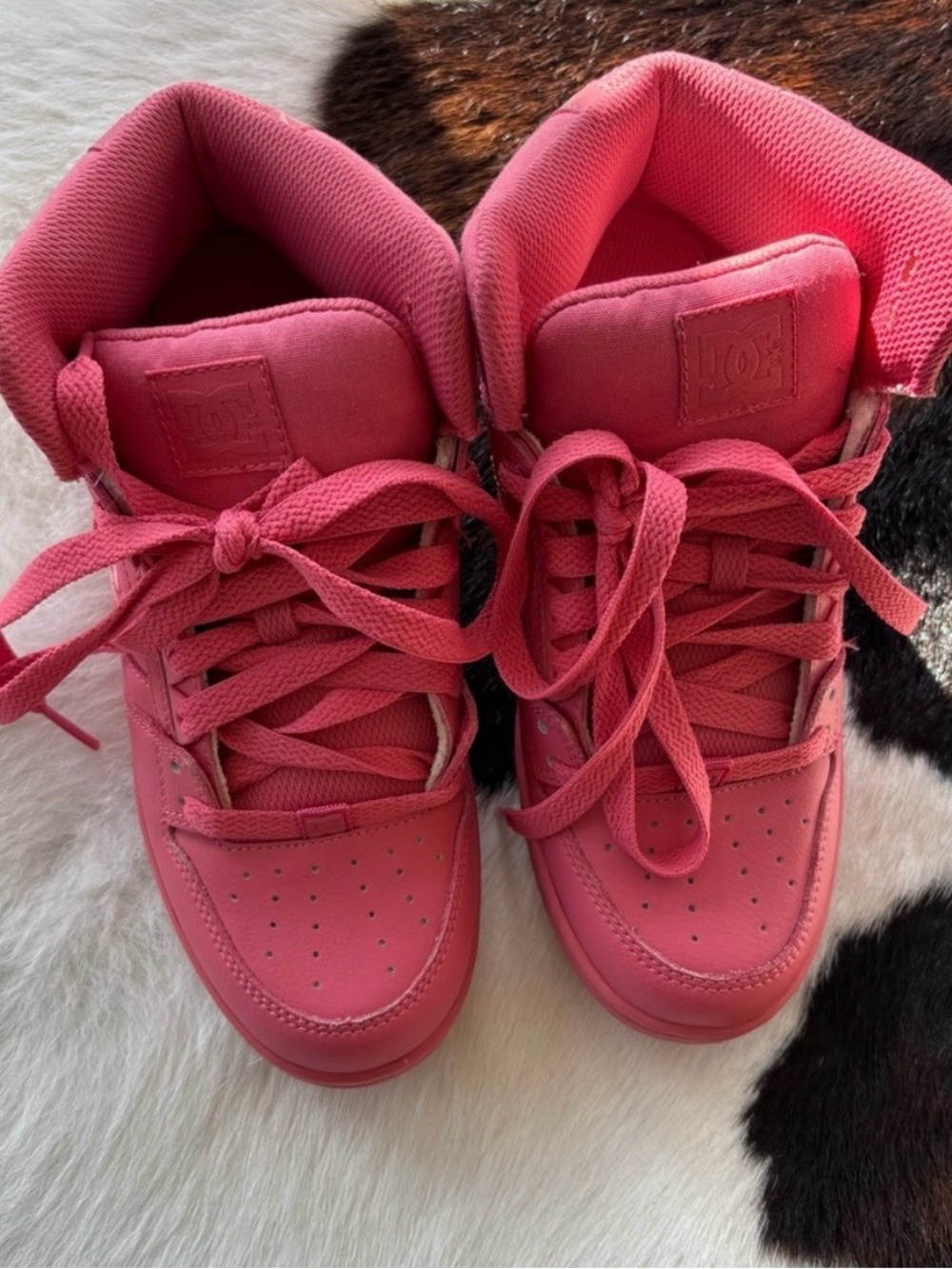 DC Pink High-Top Athletic Sneakers